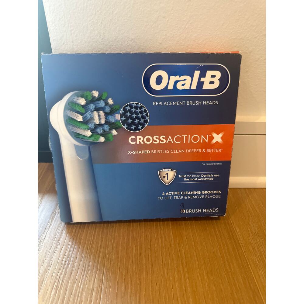 Oral-B Cross Action X Replacement Brush Heads, 9-Heads